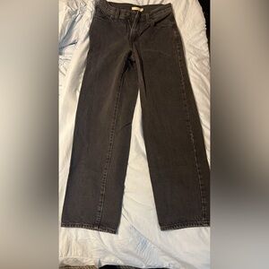 Levi’s 94 Baggy High Rise Jeans – Size 25 – Washed Black